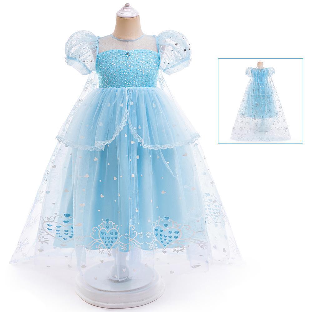 Elsa Summer Girl s Bubble Sleeve Princess Wedding Dress 150cm/8Y
Elsa Summer Girl s Bubble Sleeve Princess Wedding Dress 150cm/8Y