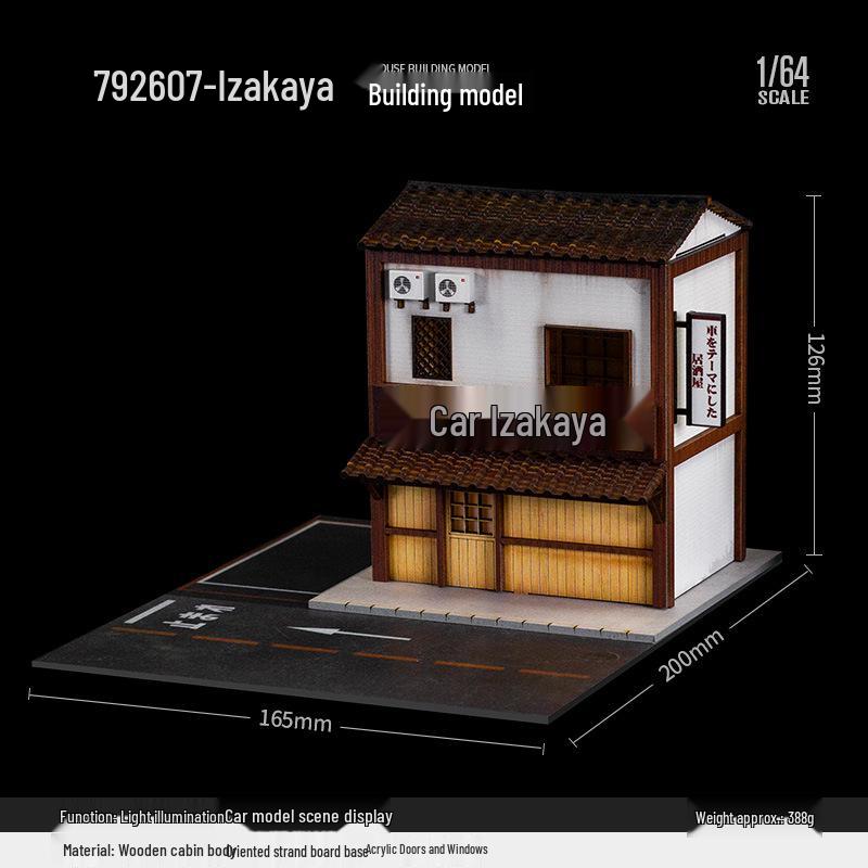 Kame Kaku 1:64 Izakaya Miniature Scene Model with Wooden Parking Lot Ornament
Kame Kaku 1:64 Izakaya Miniature Scene Model with Wooden Parking Lot Ornament