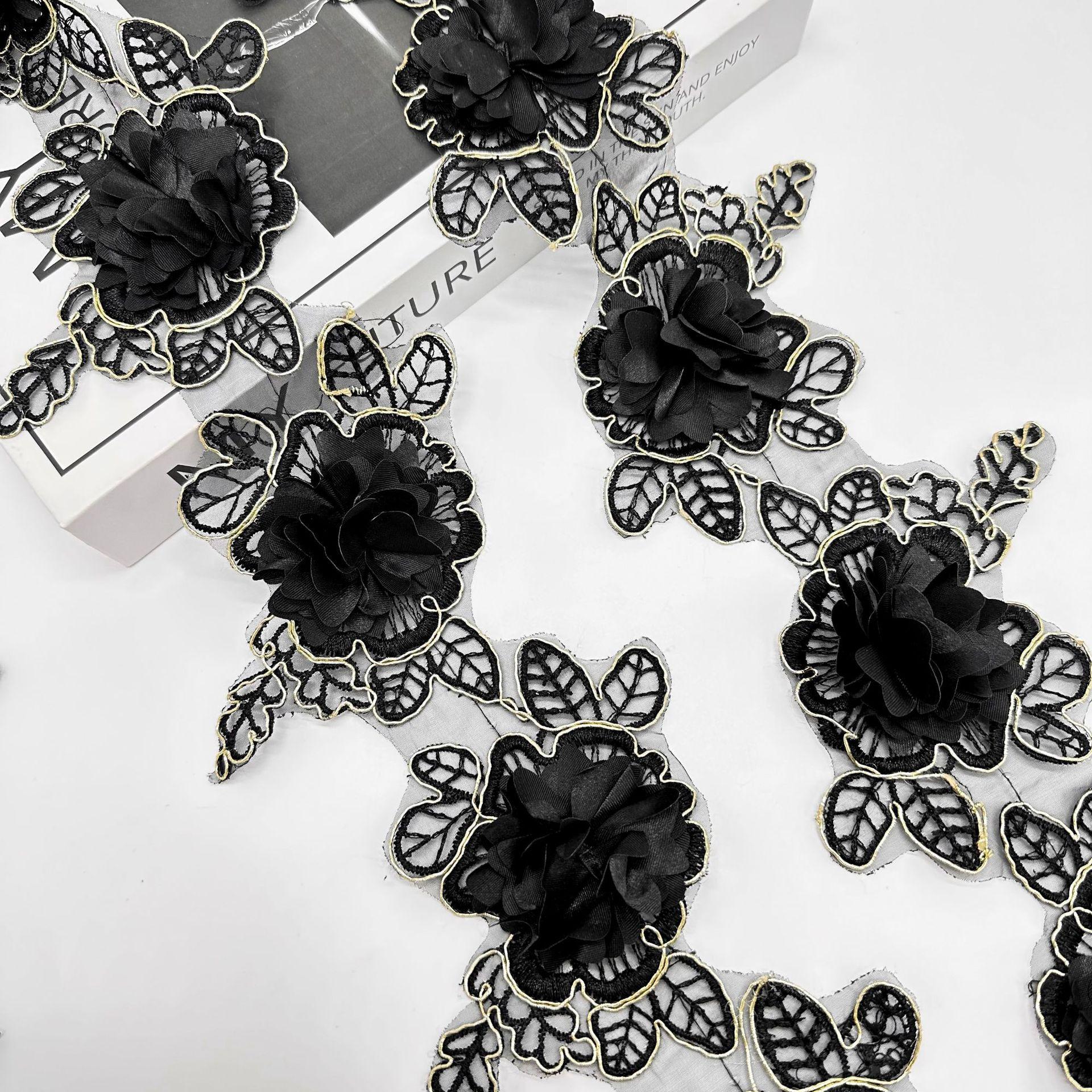 Лолита Черный Золотой Нить Цветочная Вышивка Шторная Лента Одежда Багаж Декоративное Кружево T1125 black one size
Лолита Черный Золотой Нить Цветочная Вышивка Шторная Лента Одежда Багаж Декоративное Кружево T1125 black one size