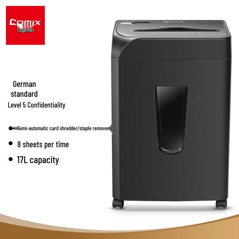 COMIX S338 Multifunction Silent Paper Shredder CN plug (adapter included)
COMIX S338 Multifunction Silent Paper Shredder CN plug (adapter included)