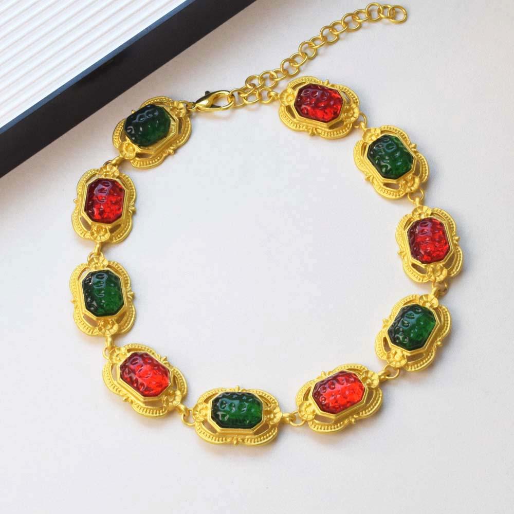 Retro Square Glaze Metal Necklace - Versatile High-End Fashion Choker for Women золотой
Retro Square Glaze Metal Necklace - Versatile High-End Fashion Choker for Women золотой
