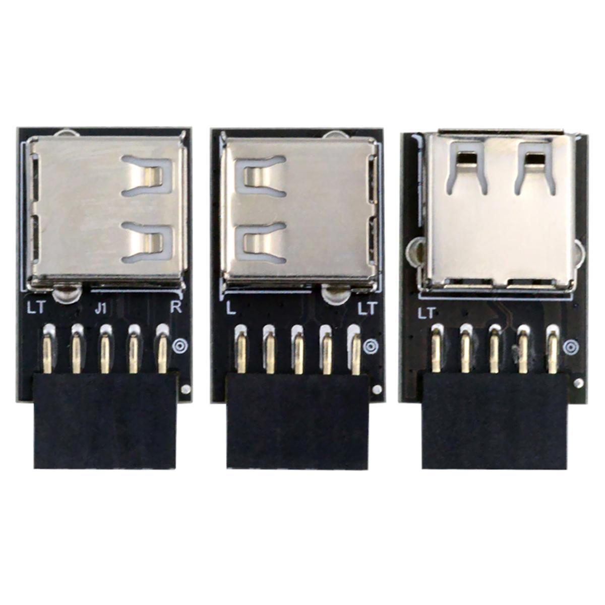 U2-075-1P 3Pcs/Set 9Pin/10Pin Motherboard Front Panel Header Female to Single USB 2.0 Female Adapter,Straight+Left+Right Angle As Shown A
U2-075-1P 3Pcs/Set 9Pin/10Pin Motherboard Front Panel Header Female to Single USB 2.0 Female Adapter,Straight+Left+Right Angle As Shown A