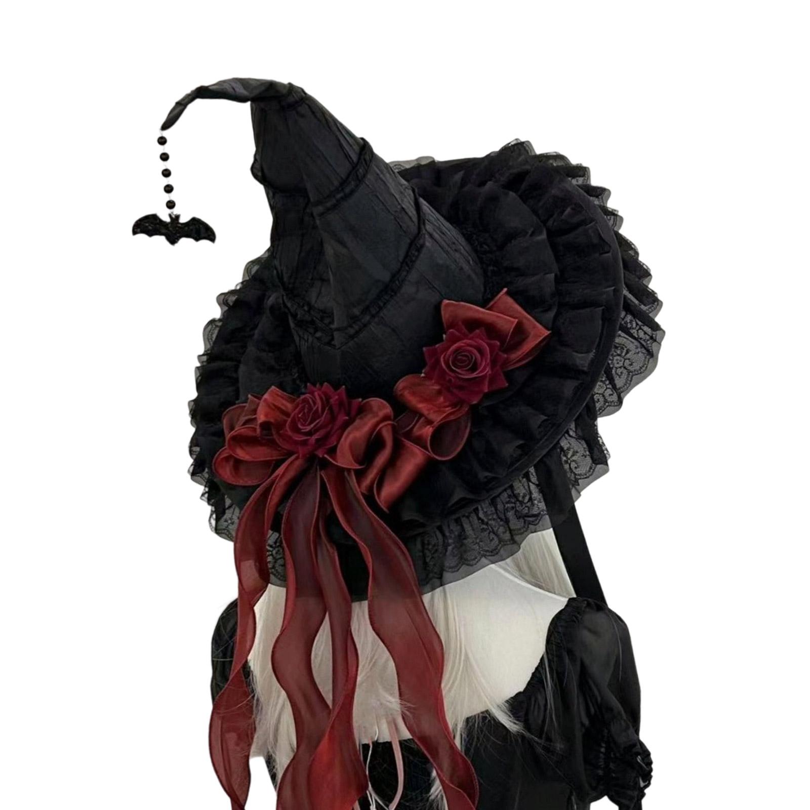 Dark Witch Costume Hat for Women Halloween Party Essential with Adjustable Chinstrap For Holiday Celebration Parites красный
Dark Witch Costume Hat for Women Halloween Party Essential with Adjustable Chinstrap For Holiday Celebration Parites красный