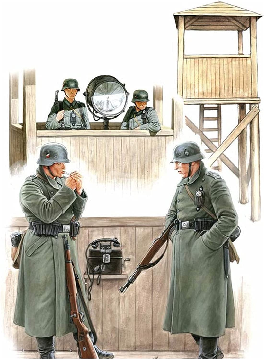 Master Box German Searchlight Watchtower and Set of Plastic MB35046 1/35 Guard, 4, Model,
Master Box German Searchlight Watchtower and Set of Plastic MB35046 1/35 Guard, 4, Model,