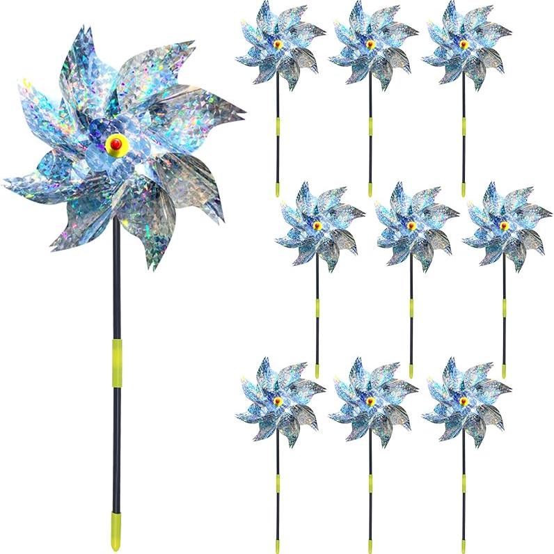 10-Pack Reflective Bird Repellent Pinwheels Outdoor Bird Deterrent Suitable for Yard, Balcony, Garden серый
10-Pack Reflective Bird Repellent Pinwheels Outdoor Bird Deterrent Suitable for Yard, Balcony, Garden серый