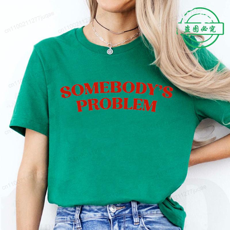 Y2k Harajuku Styles Aesthetic Somebody s Problem Printed T-shirt for Women Girl Summer Vintage Short Sleeve Graphic Women s Tops S
Y2k Harajuku Styles Aesthetic Somebody s Problem Printed T-shirt for Women Girl Summer Vintage Short Sleeve Graphic Women s Tops S