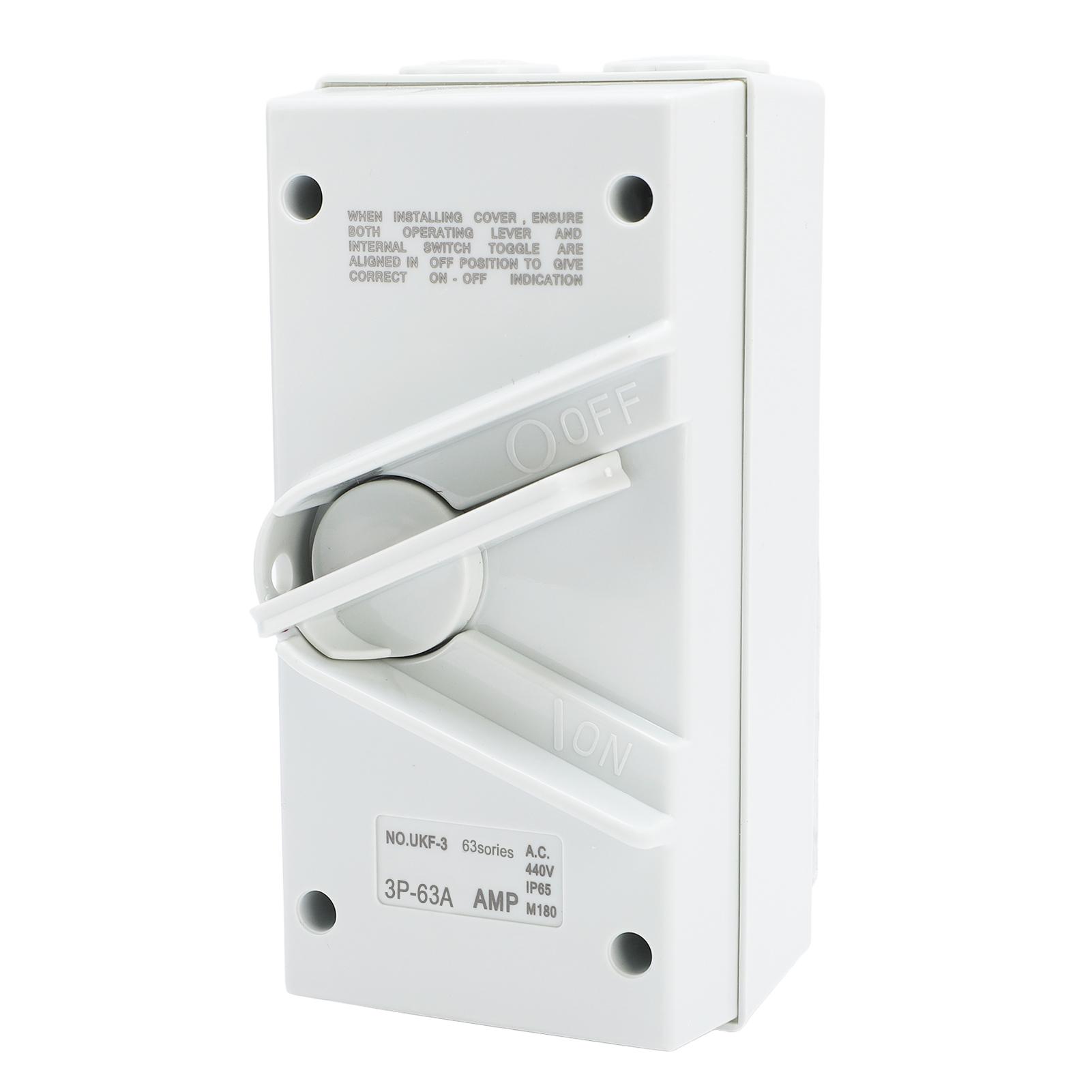 Enclosed Motor Disconnect Switch AC440V 63A 3 Pole IP65 Water Proof Enclosed Motor Circuit Breaker
Enclosed Motor Disconnect Switch AC440V 63A 3 Pole IP65 Water Proof Enclosed Motor Circuit Breaker