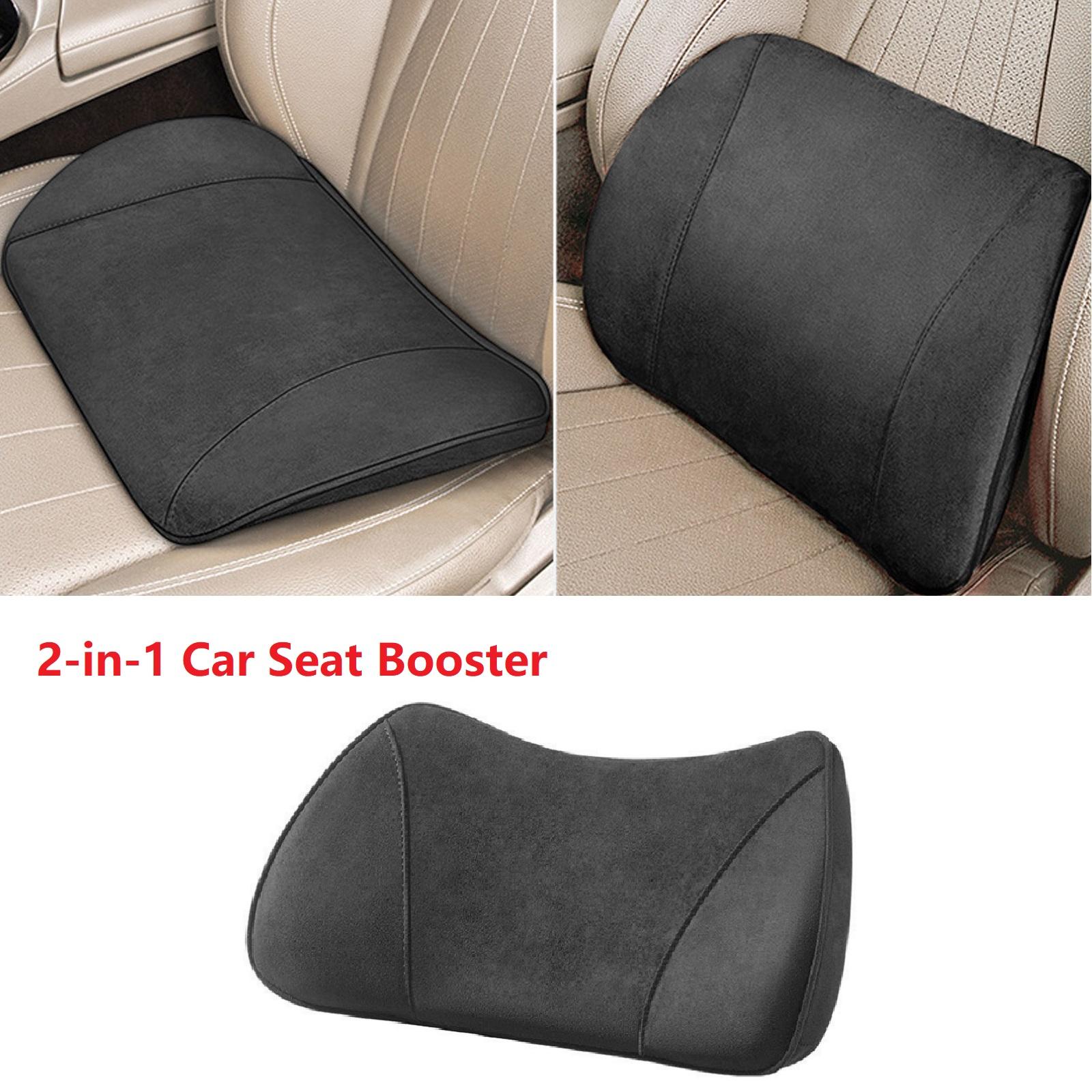 Universal 2-in-1 Car Seat Booster Driver Memory Foam Lumbar Pillow Suede Seat Height Inclined Cushion black 1pc
Universal 2-in-1 Car Seat Booster Driver Memory Foam Lumbar Pillow Suede Seat Height Inclined Cushion black 1pc