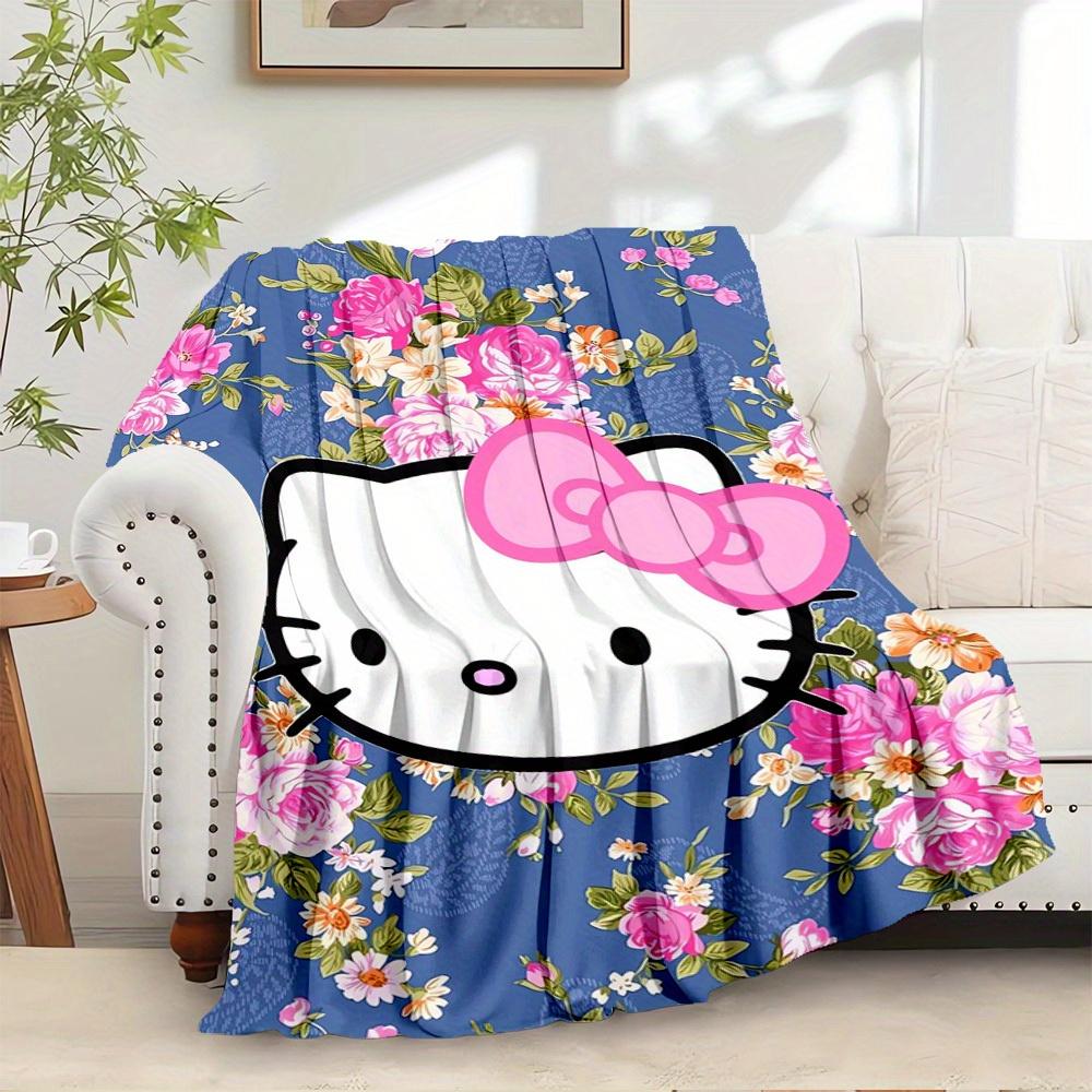 1pc Hello Kitty floral pattern blanket - seasonal home decor, comfortable and machine washable, suitable for all ages, an ideal gift for any 130x150cm
1pc Hello Kitty floral pattern blanket - seasonal home decor, comfortable and machine washable, suitable for all ages, an ideal gift for any 130x150cm