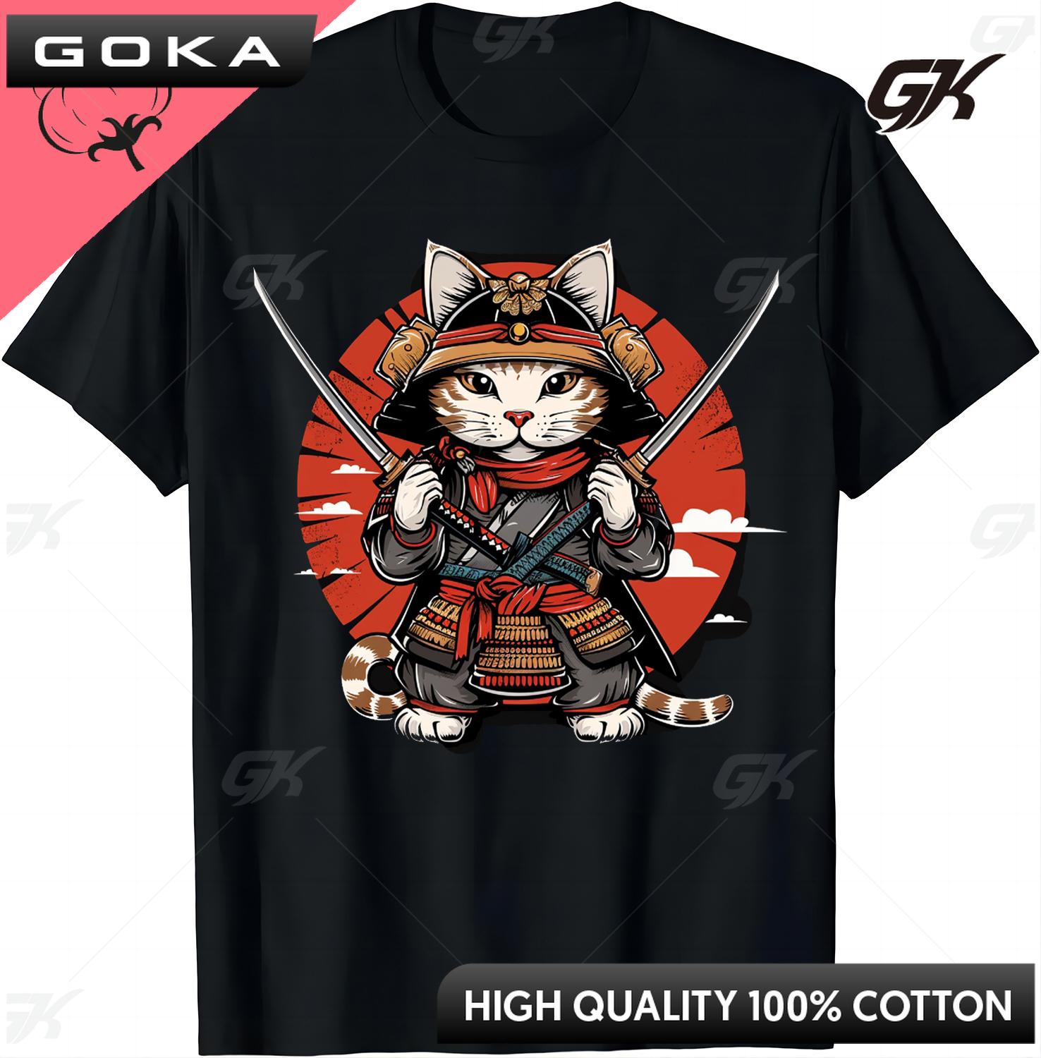 Japanese Samurai Cat Tattoo Ninja Cat TShirt Street Cool Casual Clothes Unisex Clothes Round Short Sleeved Tops Camisetas 4XL
Japanese Samurai Cat Tattoo Ninja Cat TShirt Street Cool Casual Clothes Unisex Clothes Round Short Sleeved Tops Camisetas 4XL
