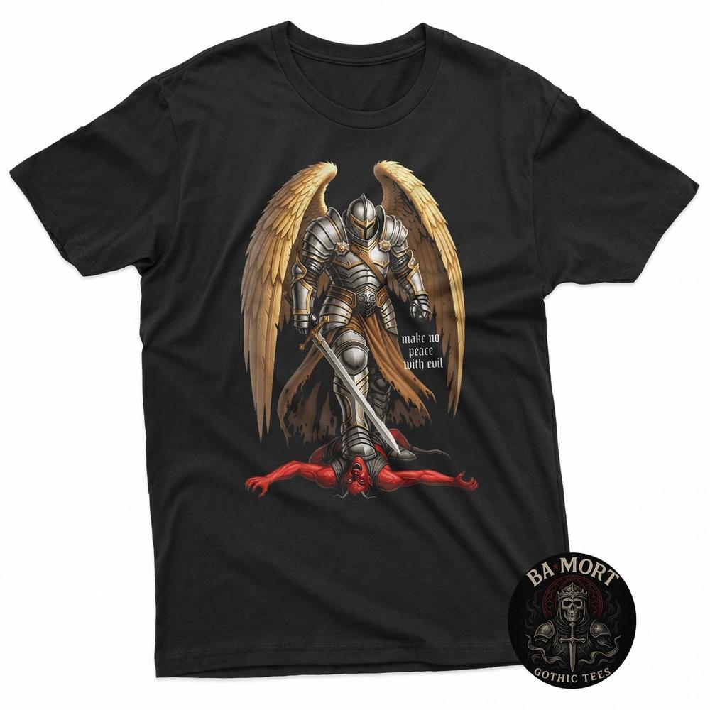 Archangel Michael Faith Design Make No Peace With Evil TShirt Unisex T-Shirt XL
Archangel Michael Faith Design Make No Peace With Evil TShirt Unisex T-Shirt XL