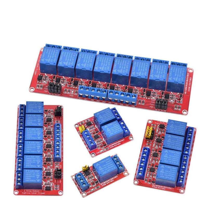 1/2/4/8-way 5V relay module optocoupler isolation high and low level trigger microcontroller
1/2/4/8-way 5V relay module optocoupler isolation high and low level trigger microcontroller