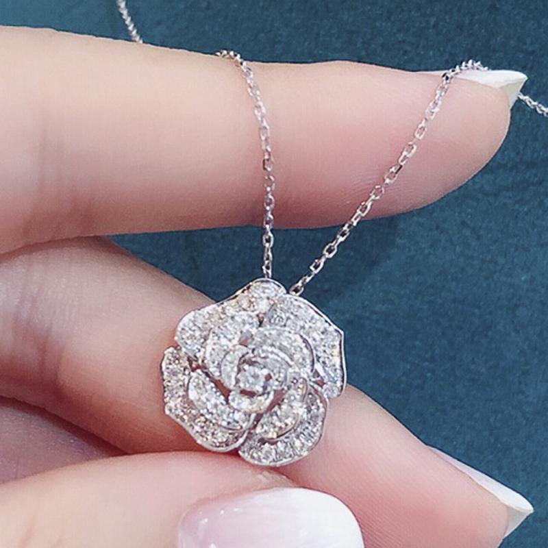 Huitan Temperament Women s Flower Necklace with Dazzling CZ Stone Exquisite O Chain Clavicle Necklace Wedding Fashion Zircon 45cm
Huitan Temperament Women s Flower Necklace with Dazzling CZ Stone Exquisite O Chain Clavicle Necklace Wedding Fashion Zircon 45cm