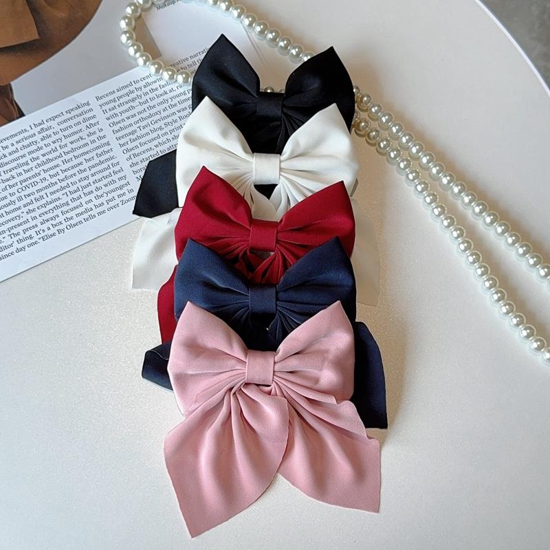 5Pcs Elegant Bow Ribbon Hair Clip Fashion Simple Solid Satin Spring Clip Hair Retro Headband with Clips Girls Hair Accessories
5Pcs Elegant Bow Ribbon Hair Clip Fashion Simple Solid Satin Spring Clip Hair Retro Headband with Clips Girls Hair Accessories