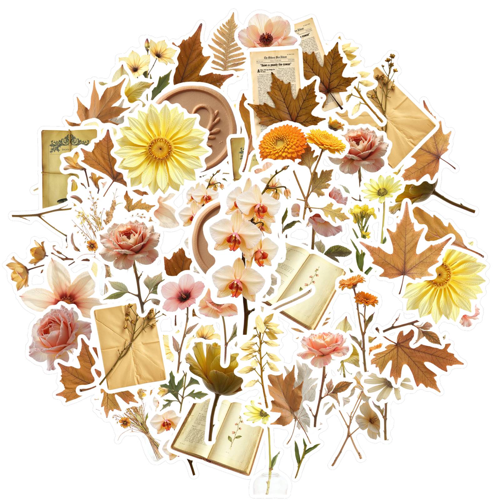35pcs-50pcs Vintage Floral Stickers Natural Autumn Teacher Reward Stickers Sticker Pack For Laptop Luggage Scrapbook Diary
35pcs-50pcs Vintage Floral Stickers Natural Autumn Teacher Reward Stickers Sticker Pack For Laptop Luggage Scrapbook Diary