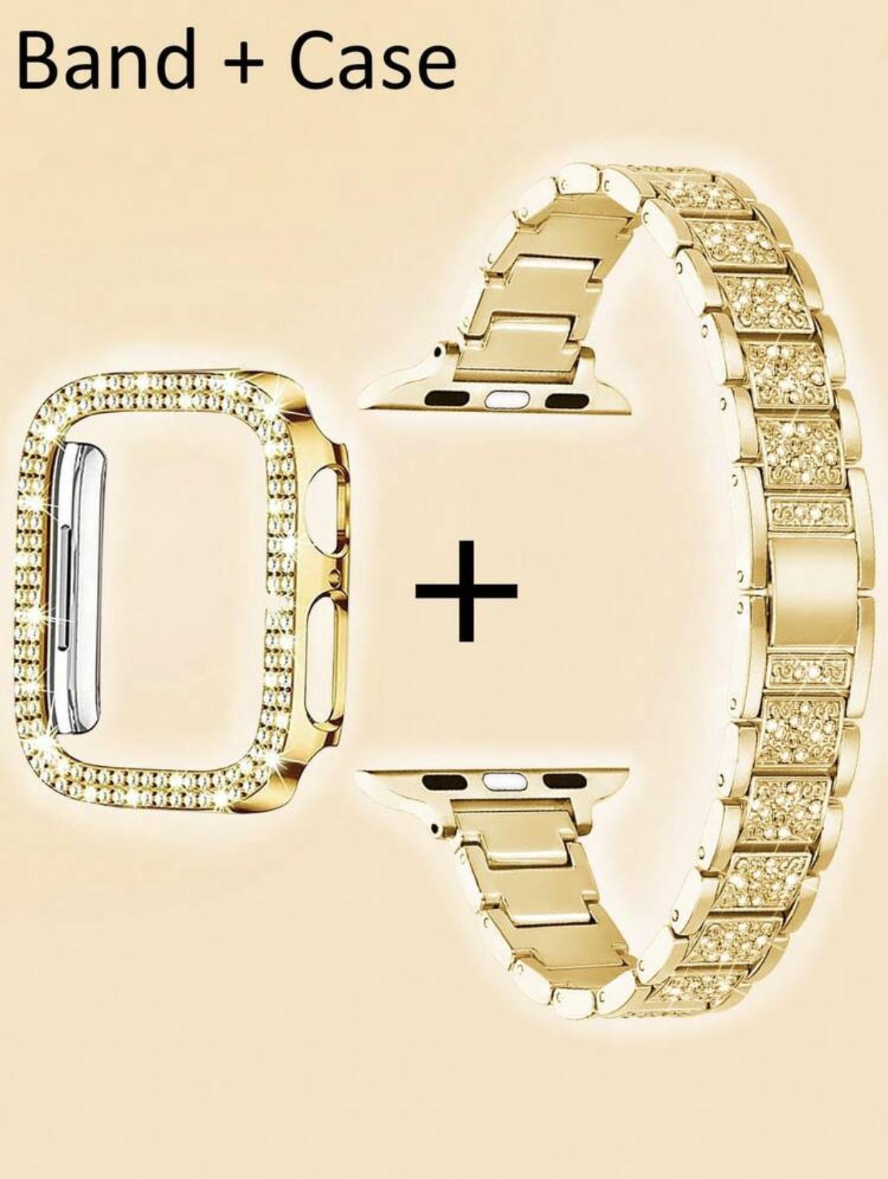 Премиальный чехол-ремешок со стразами защитный Для Apple Watch Band нержавеющая сталь Серия 11/10/9/8 40мм 41мм 42мм 44мм 45мм 46мм 38mm золотой
Премиальный чехол-ремешок со стразами защитный Для Apple Watch Band нержавеющая сталь Серия 11/10/9/8 40мм 41мм 42мм 44мм 45мм 46мм 38mm золотой