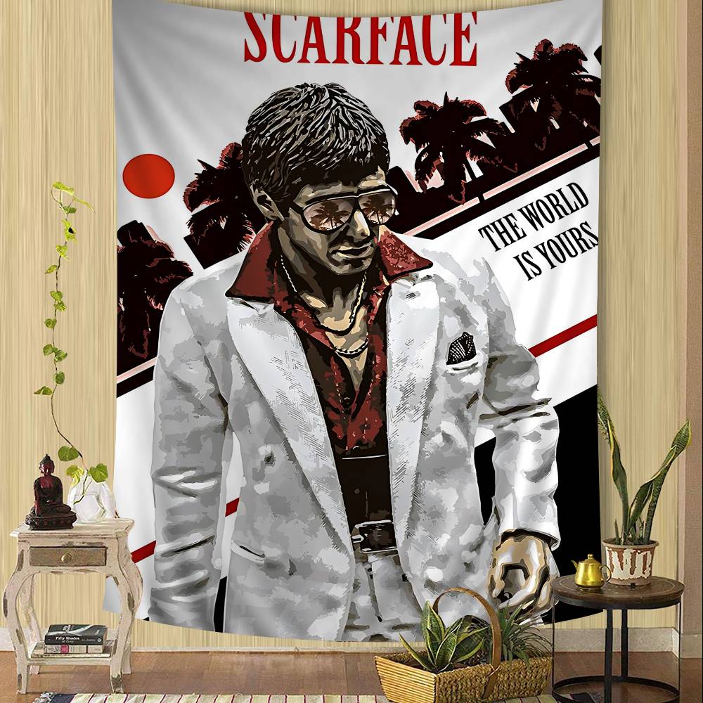Movie SScarface Hanging Bohemian Tapestry Indian Buddha Wall Decoration Witchcraft Bohemian Hippie Cheap Hippie Wall Hanging 74x94cm(29x37in)
Movie SScarface Hanging Bohemian Tapestry Indian Buddha Wall Decoration Witchcraft Bohemian Hippie Cheap Hippie Wall Hanging 74x94cm(29x37in)