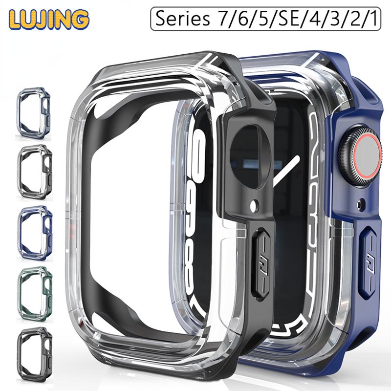 LUJING ТПУ + прозрачный чехол для ПК для Apple Watch ultra 7 6 SE 5 4 3 рамка-бампер защитный чехол для экрана для iWatch 40 мм/41 мм/42 мм/44 мм/45 мм/49 мм
LUJING ТПУ + прозрачный чехол для ПК для Apple Watch ultra 7 6 SE 5 4 3 рамка-бампер защитный чехол для экрана для iWatch 40 мм/41 мм/42 мм/44 мм/45 мм/49 мм