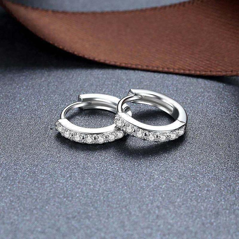 925 Sterling Copper Earrings luxury 10mm Circle Zircon Hoop Earring for Grils Woman Wedding party Zircon Gifts
925 Sterling Copper Earrings luxury 10mm Circle Zircon Hoop Earring for Grils Woman Wedding party Zircon Gifts