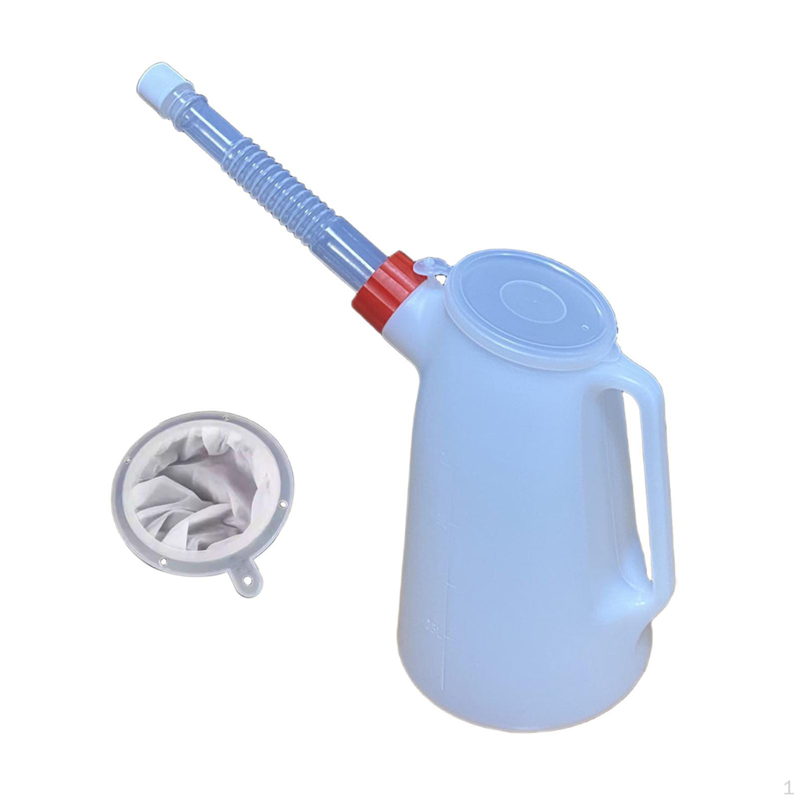 Oil Jug with Long Spout Engine Dispenser Practical Scale Cap Measuring Container for 1.2L
Oil Jug with Long Spout Engine Dispenser Practical Scale Cap Measuring Container for 1.2L