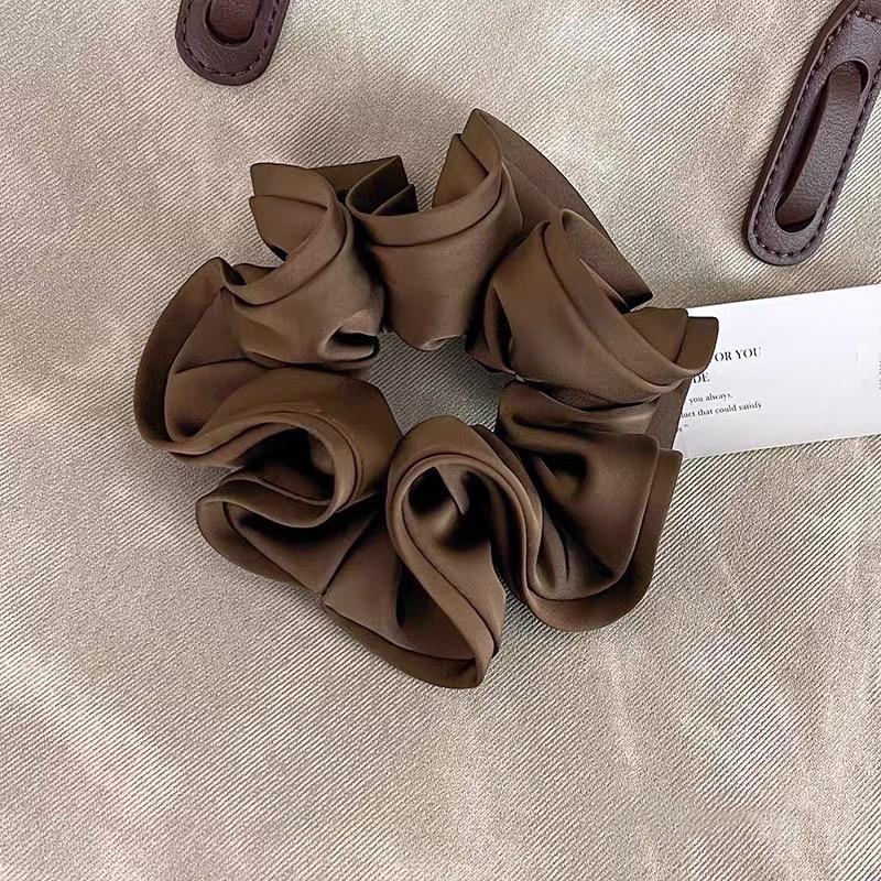 Satin hair tie for women, high-end black ball head flower hair accessory
Satin hair tie for women, high-end black ball head flower hair accessory