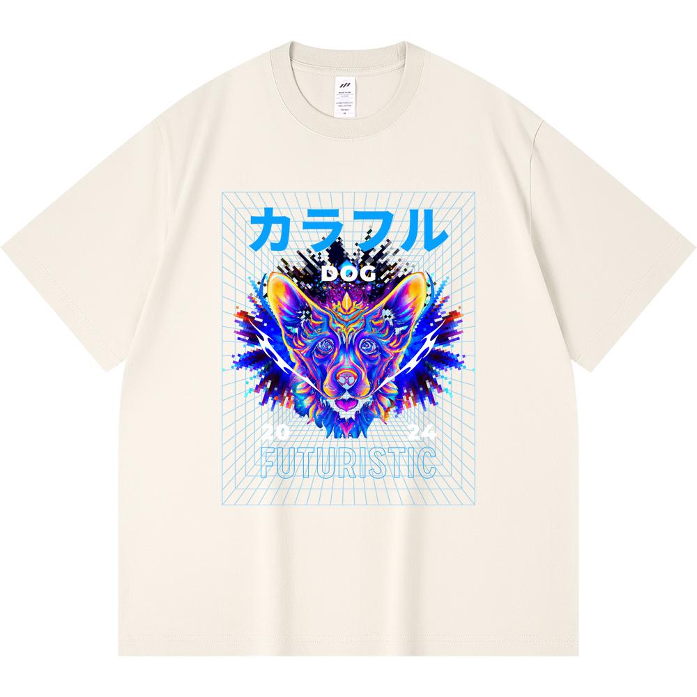 230GSM 100% Cotton T-Shirt Futuristic Dog AI Print Tees Funny Harajuku Style Combed Cotton Tshirt XS абрикосовый
230GSM 100% Cotton T-Shirt Futuristic Dog AI Print Tees Funny Harajuku Style Combed Cotton Tshirt XS абрикосовый