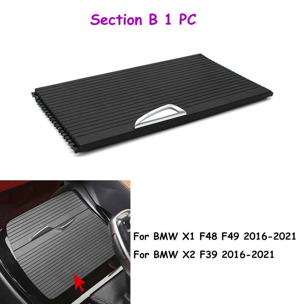 F48 F49 F39 Car Interior Central Cup Holder Slide Roller Blind Cover For BMW X1 X2 2016- 51169299529 51169381047 Section B 1PC
F48 F49 F39 Car Interior Central Cup Holder Slide Roller Blind Cover For BMW X1 X2 2016- 51169299529 51169381047 Section B 1PC