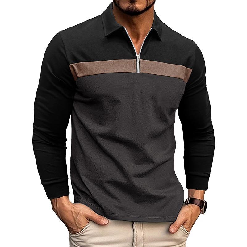 Men Color Block Quarter Zip Polo Shirt Long Sleeve Casual Top S зелёный
Men Color Block Quarter Zip Polo Shirt Long Sleeve Casual Top S зелёный