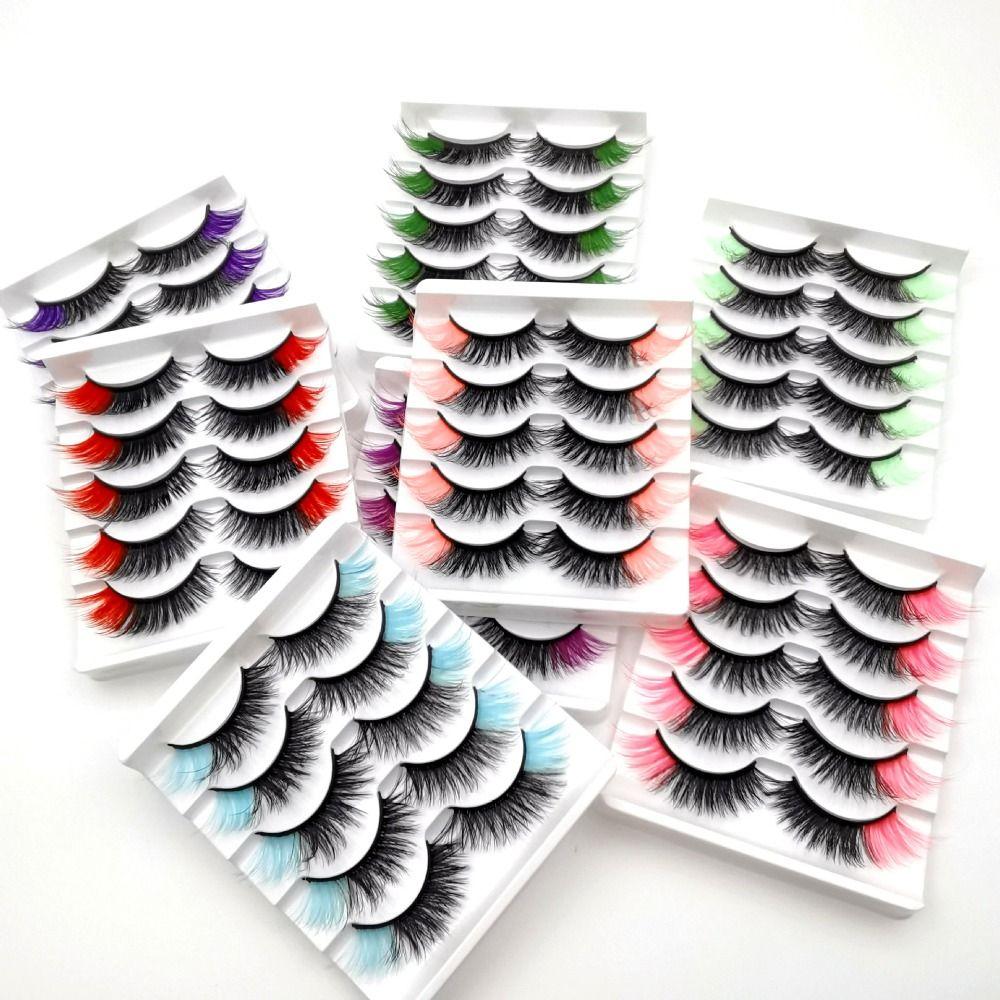 5 pairs/Tray Natural Volume Colorful Eyelashes Long Makeup Party Lashes Festival Style 7
5 pairs/Tray Natural Volume Colorful Eyelashes Long Makeup Party Lashes Festival Style 7