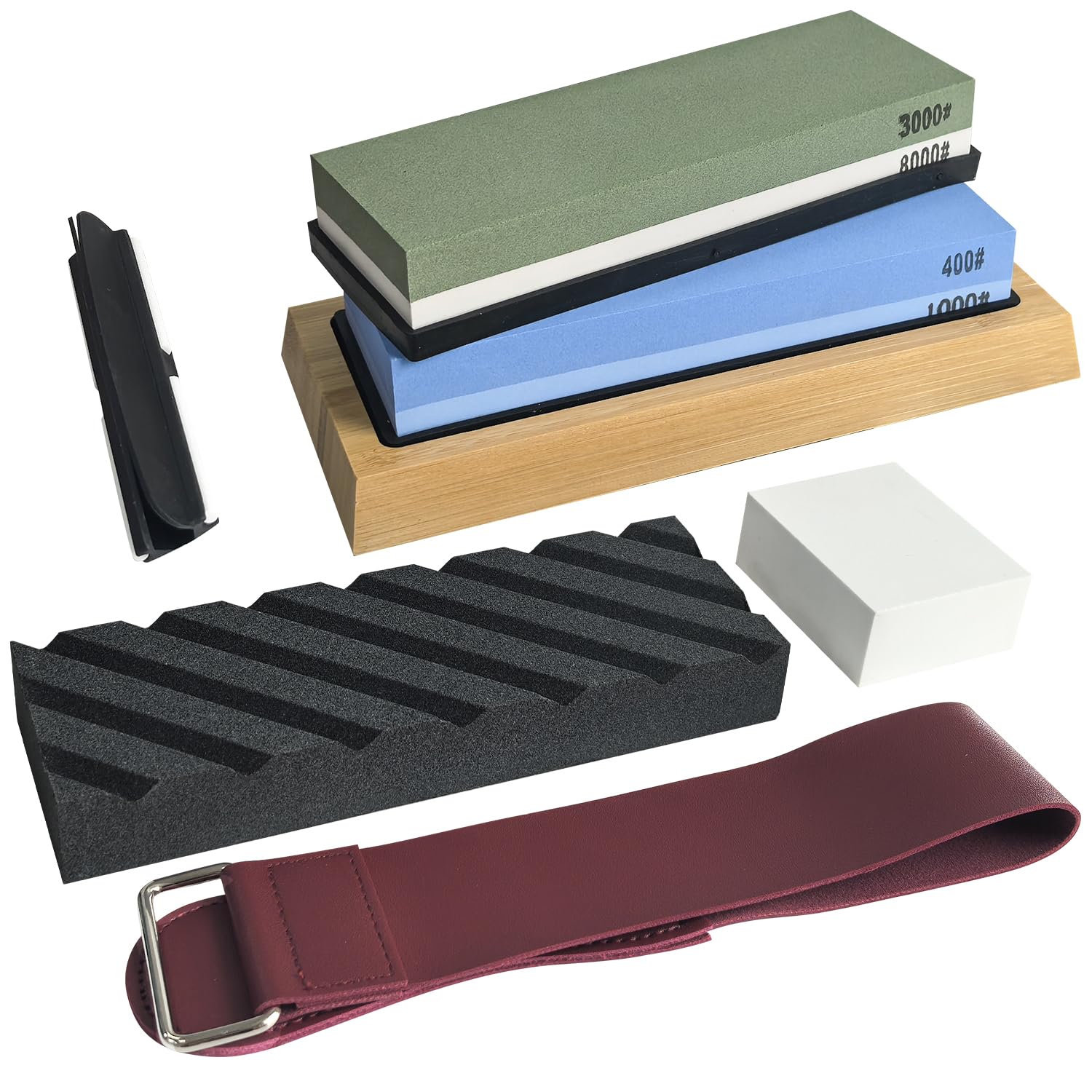 Socpuro Knife Sharpening Stone Includes Coarse Whetstones Medium Whetstones Finishing Stones for Polishing and Finishing Bamboo Whetstone Fixed Angle синий
Socpuro Knife Sharpening Stone Includes Coarse Whetstones Medium Whetstones Finishing Stones for Polishing and Finishing Bamboo Whetstone Fixed Angle синий