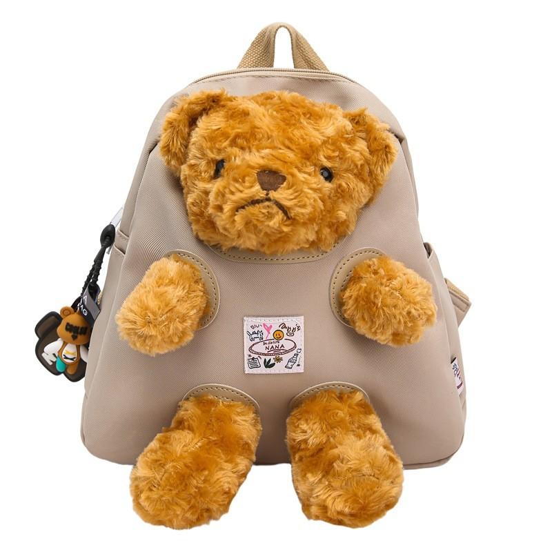 Cute Cartoon Plush Teddy Bear Doll Decoration Student Backpack With Pendant For School And Urban Use хакі
Cute Cartoon Plush Teddy Bear Doll Decoration Student Backpack With Pendant For School And Urban Use хакі