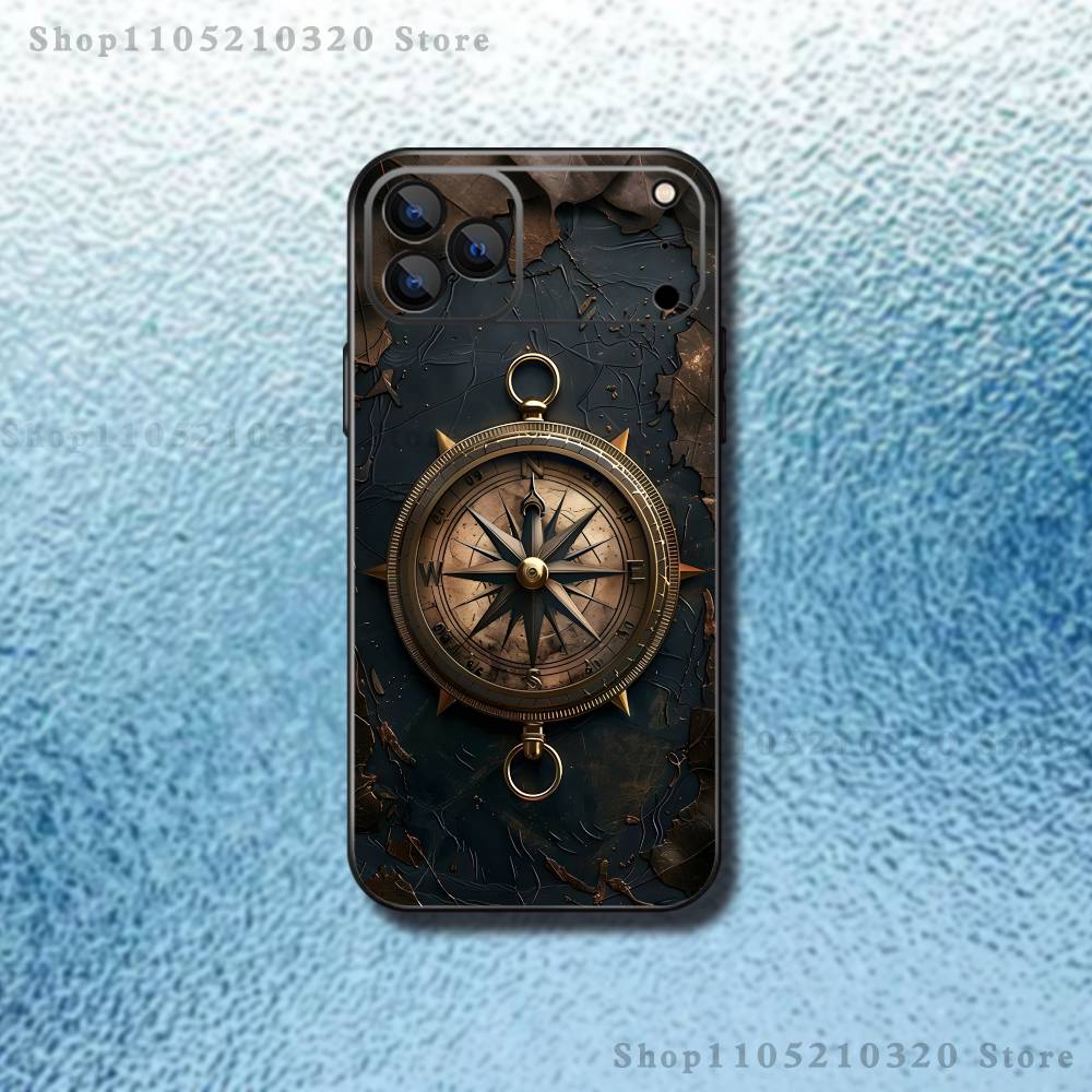 Compass Phone Case For iPhone 17,16,15,14,13,12,11,Pro,Max,Plus,E,SE4,Air,Mini Black Soft Funda iPhone16e
Compass Phone Case For iPhone 17,16,15,14,13,12,11,Pro,Max,Plus,E,SE4,Air,Mini Black Soft Funda iPhone16e