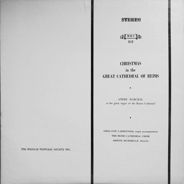 LP Record ANDRE MARCHAL GHISLAINE LARDENNOIS Christmas In The Great Cathedral Of MHS818 MUSICAL HERITA 1967 US Classical Used
LP Record ANDRE MARCHAL GHISLAINE LARDENNOIS Christmas In The Great Cathedral Of MHS818 MUSICAL HERITA 1967 US Classical Used