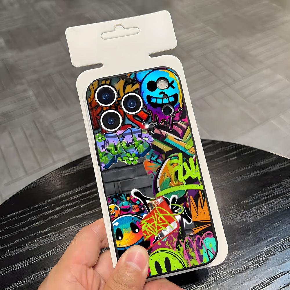 Cool Colorful Graffiti Phone Case For IPhone 17 Air 16 E Pro Max 15 14 13 Mini 12 Pro 11 Max Plus Black Soft Shell iPhone17 Pro
Cool Colorful Graffiti Phone Case For IPhone 17 Air 16 E Pro Max 15 14 13 Mini 12 Pro 11 Max Plus Black Soft Shell iPhone17 Pro