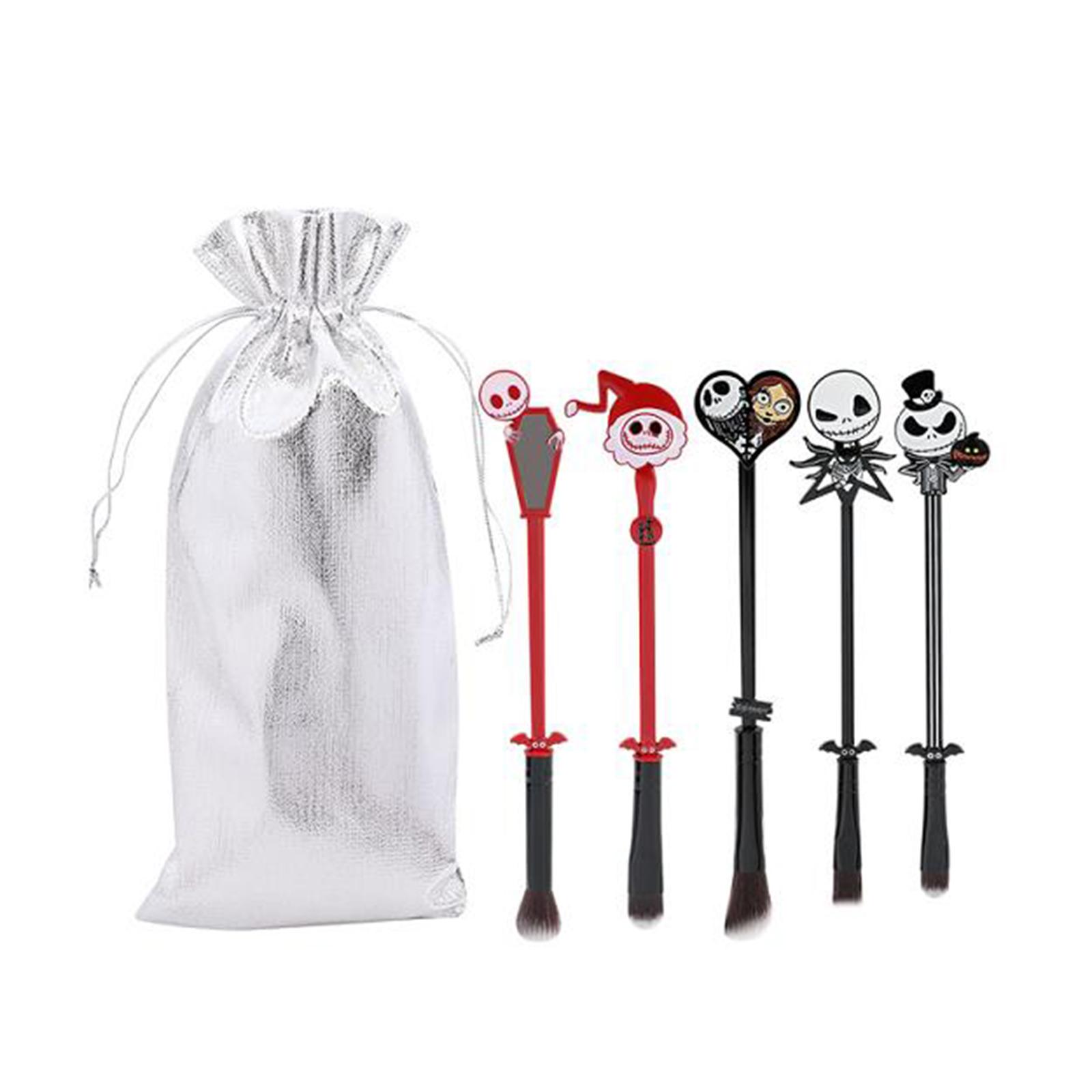 Halloween Fright Night Jack Skull Makeup Brushes Set Eyeshadow Eyebrow Lip Make Up Tools With Storage Bag 5pcs/bag
Halloween Fright Night Jack Skull Makeup Brushes Set Eyeshadow Eyebrow Lip Make Up Tools With Storage Bag 5pcs/bag