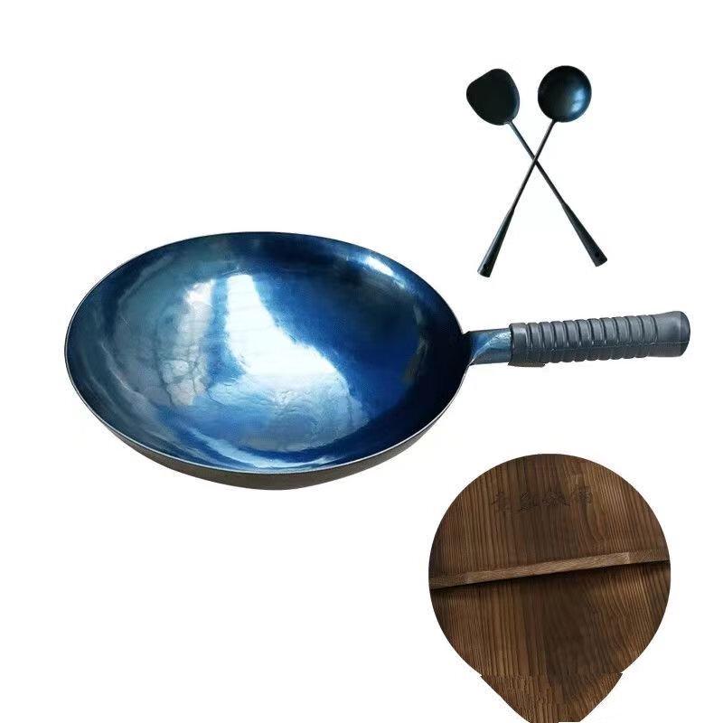 ZISIZ 30cm Forged Wrought Iron Wok Set
ZISIZ 30cm Forged Wrought Iron Wok Set