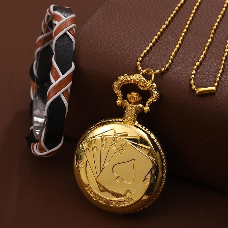 2 шт./набор, 1 шт. винтажное бронзовое ожерелье с игральными картами, кулон, карманные часы и 1 шт. повседневный мужской спортивный браслет, идеальный выбор для подарков мужчинам
2 шт./набор, 1 шт. винтажное бронзовое ожерелье с игральными картами, кулон, карманные часы и 1 шт. повседневный мужской спортивный браслет, идеальный выбор для подарков мужчинам