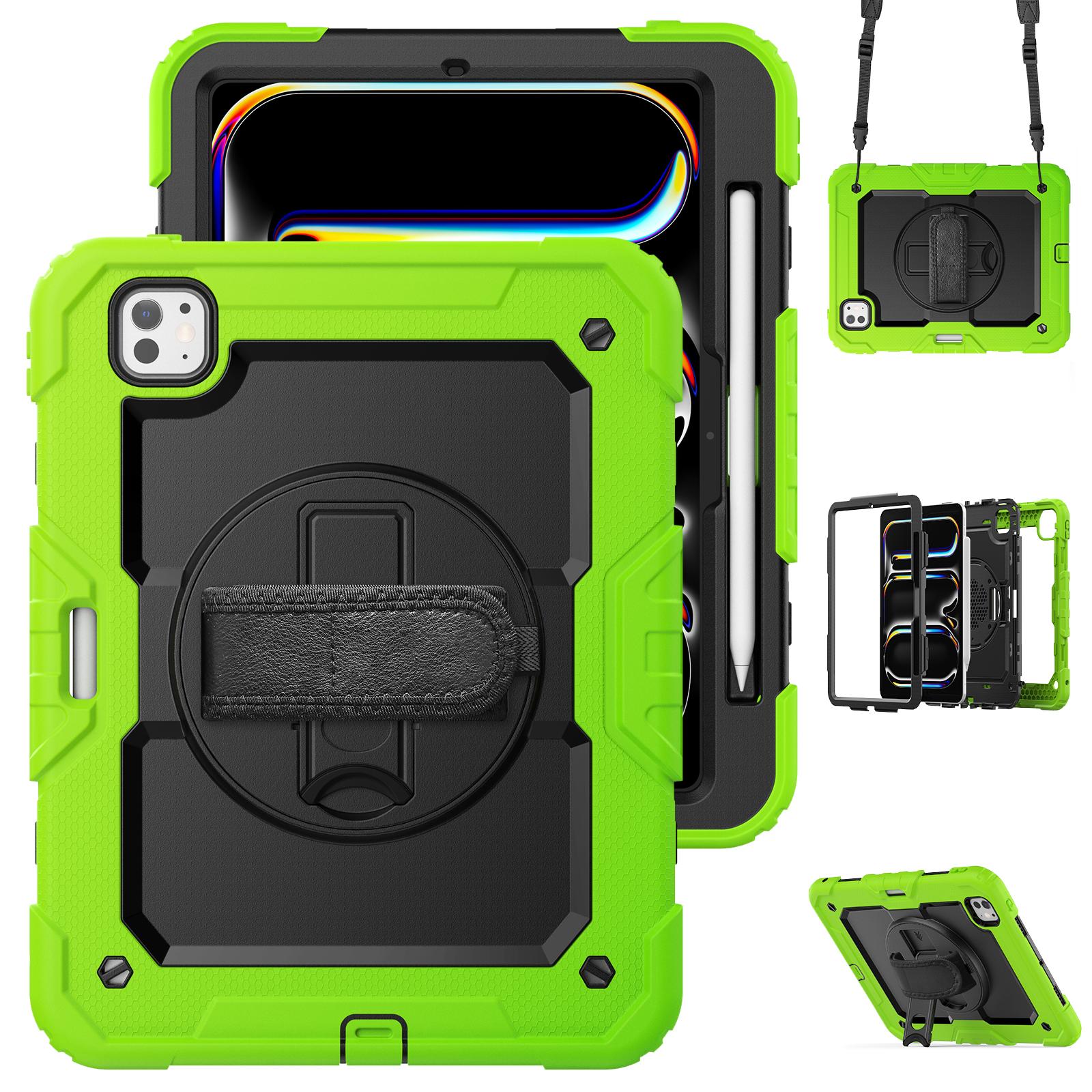 For IPad Pro11 M4 A2836 2024 , Military Grade Shockproof Protector Silicone Cover Pencil Holder+Handle Shoulder Strap iPad Pro11 M4 A2836
For IPad Pro11 M4 A2836 2024 , Military Grade Shockproof Protector Silicone Cover Pencil Holder+Handle Shoulder Strap iPad Pro11 M4 A2836