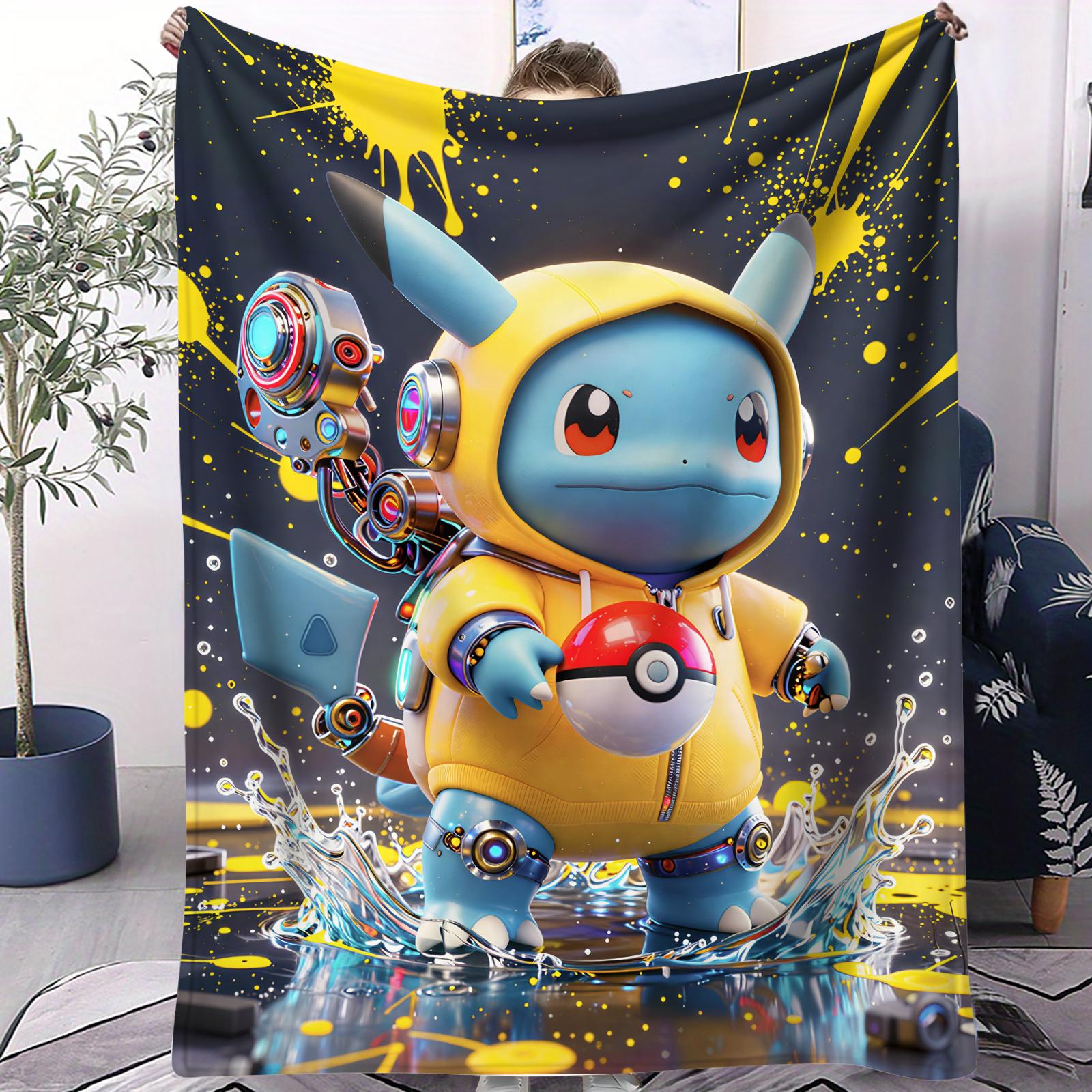3D Pokemon Cyberpunk Squirtle Fleece Blanket Quality Warm Cozy Blanket for Home Travel Office Multifunction and Universal 70x100cm
3D Pokemon Cyberpunk Squirtle Fleece Blanket Quality Warm Cozy Blanket for Home Travel Office Multifunction and Universal 70x100cm