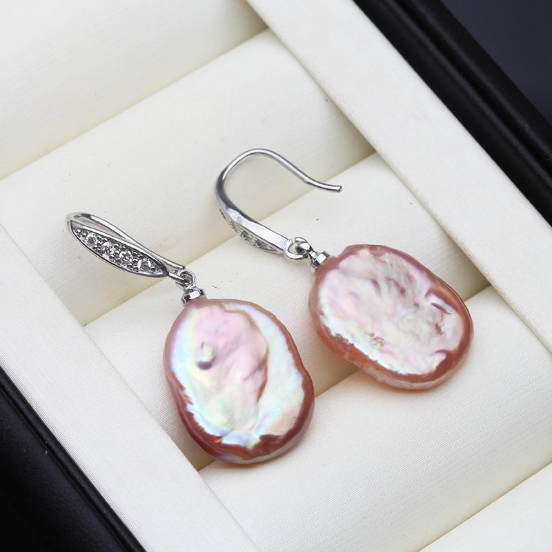 Trend Natural Baroque Pearl Earrings for Women,Bridal Cute 925 Silver Pearl Earrings Mother Wife Birthday Gift White Purple
Trend Natural Baroque Pearl Earrings for Women,Bridal Cute 925 Silver Pearl Earrings Mother Wife Birthday Gift White Purple