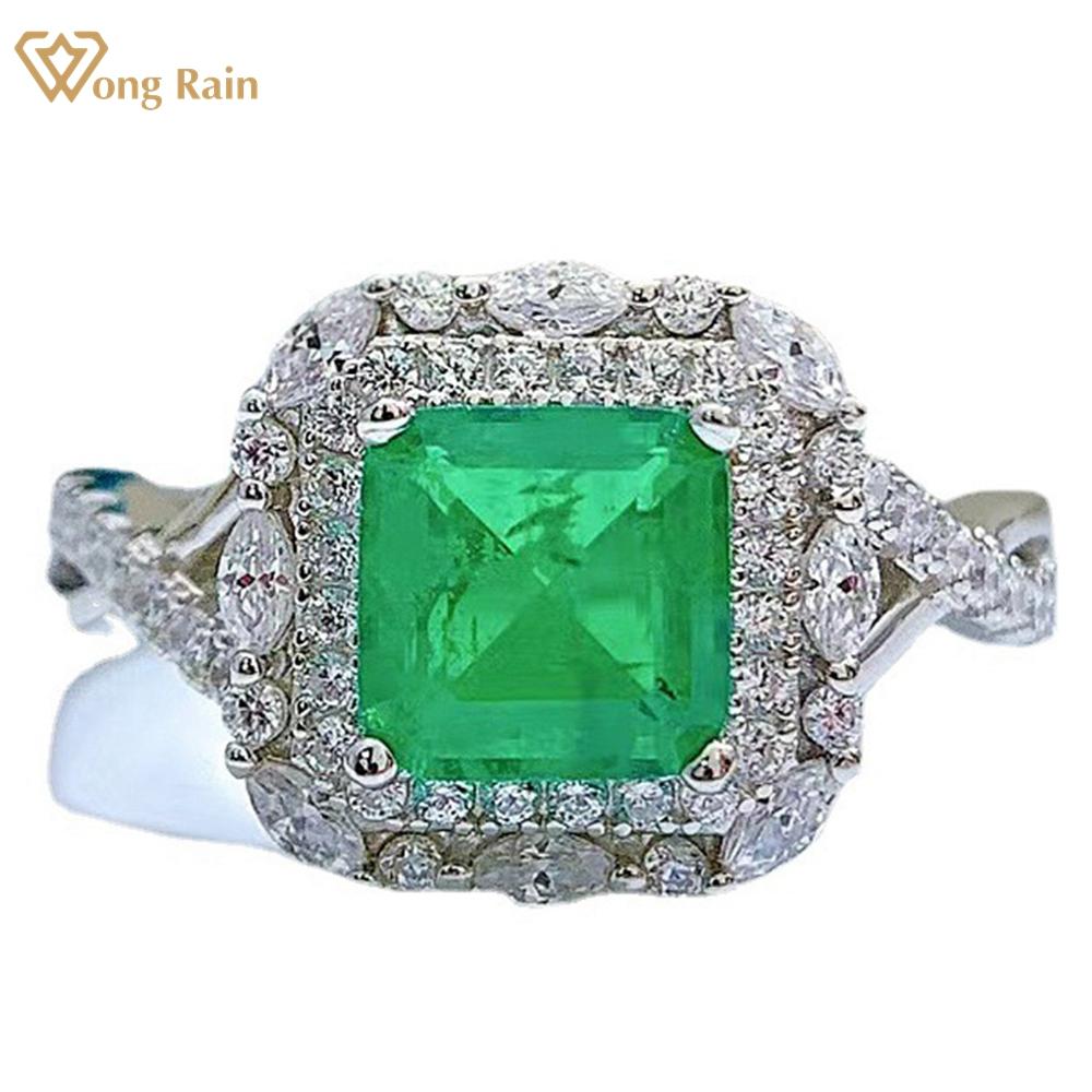 Wong Rain Temperament, стерлинговое серебро 925 пробы, 7*7 мм, AAAAA, цирконы, драгоценный камень, свадебное, обручальное, винтажное кольцо для женщин, ювелирные изделия US 5 зелёный
Wong Rain Temperament, стерлинговое серебро 925 пробы, 7*7 мм, AAAAA, цирконы, драгоценный камень, свадебное, обручальное, винтажное кольцо для женщин, ювелирные изделия US 5 зелёный