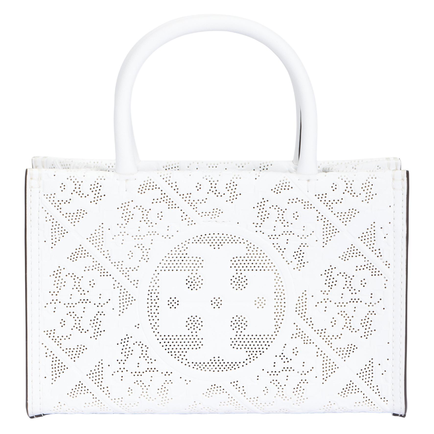 Tory Burch Ella Bio Perforated Classic Brand Embossed Faux Leather Tote Bag Shopping Bag Shoulder Handbag Mini Women tote White 169807-100 Basic Set (Bag+Dust Bag)
Tory Burch Ella Bio Perforated Classic Brand Embossed Faux Leather Tote Bag Shopping Bag Shoulder Handbag Mini Women tote White 169807-100 Basic Set (Bag+Dust Bag)