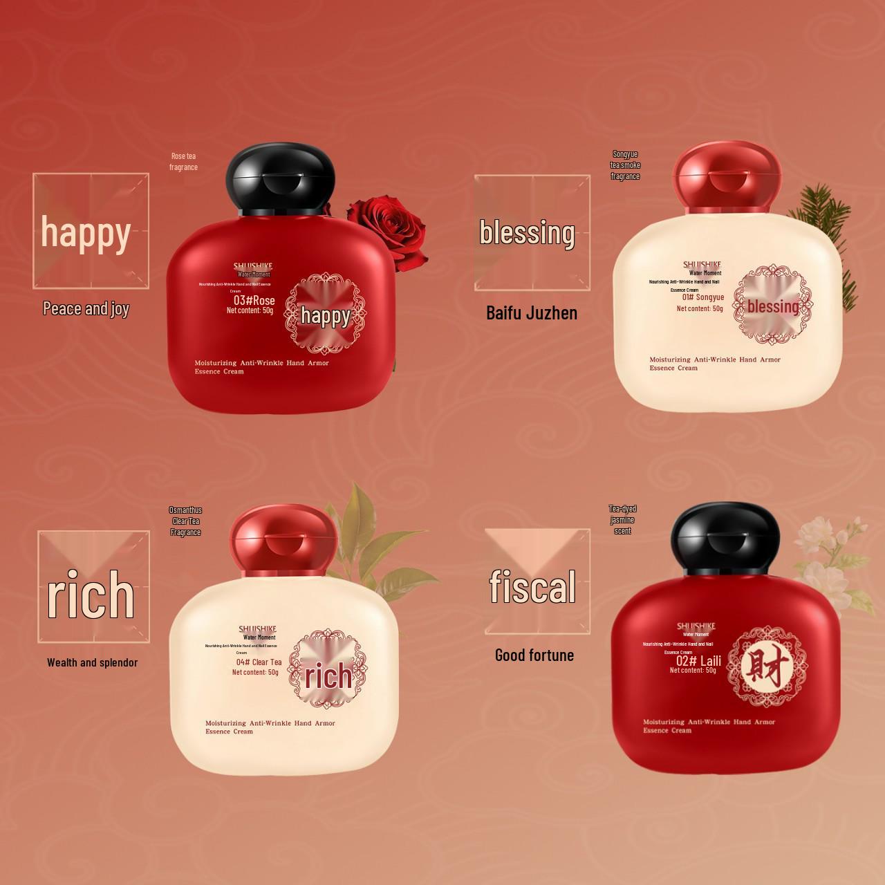 Top-Selling Anti-Wrinkle Hand & Nail Serum: Moisturizes, Hydrates, Improves Roughness, Prevents Dryness - Luxurious Hand Cream 03* Joy (Rose)
Top-Selling Anti-Wrinkle Hand & Nail Serum: Moisturizes, Hydrates, Improves Roughness, Prevents Dryness - Luxurious Hand Cream 03* Joy (Rose)