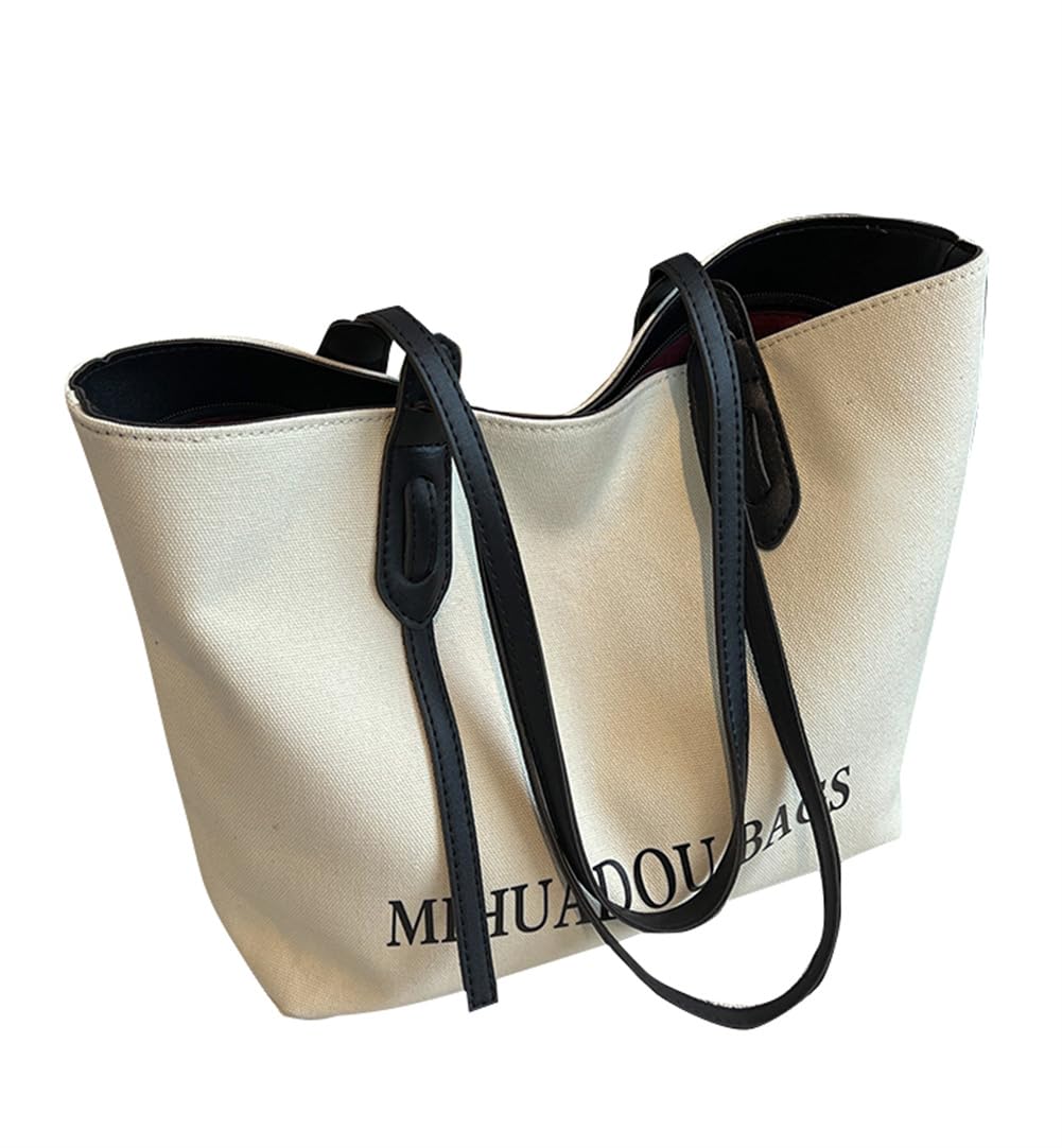 KSLAT Canvas Tote Bag for Women, Large Capacity, A4 Size, Shoulder Bag, Perfect for Commuting, School, and Outings, Lightweight, Cute, Fashionable,
KSLAT Canvas Tote Bag for Women, Large Capacity, A4 Size, Shoulder Bag, Perfect for Commuting, School, and Outings, Lightweight, Cute, Fashionable,