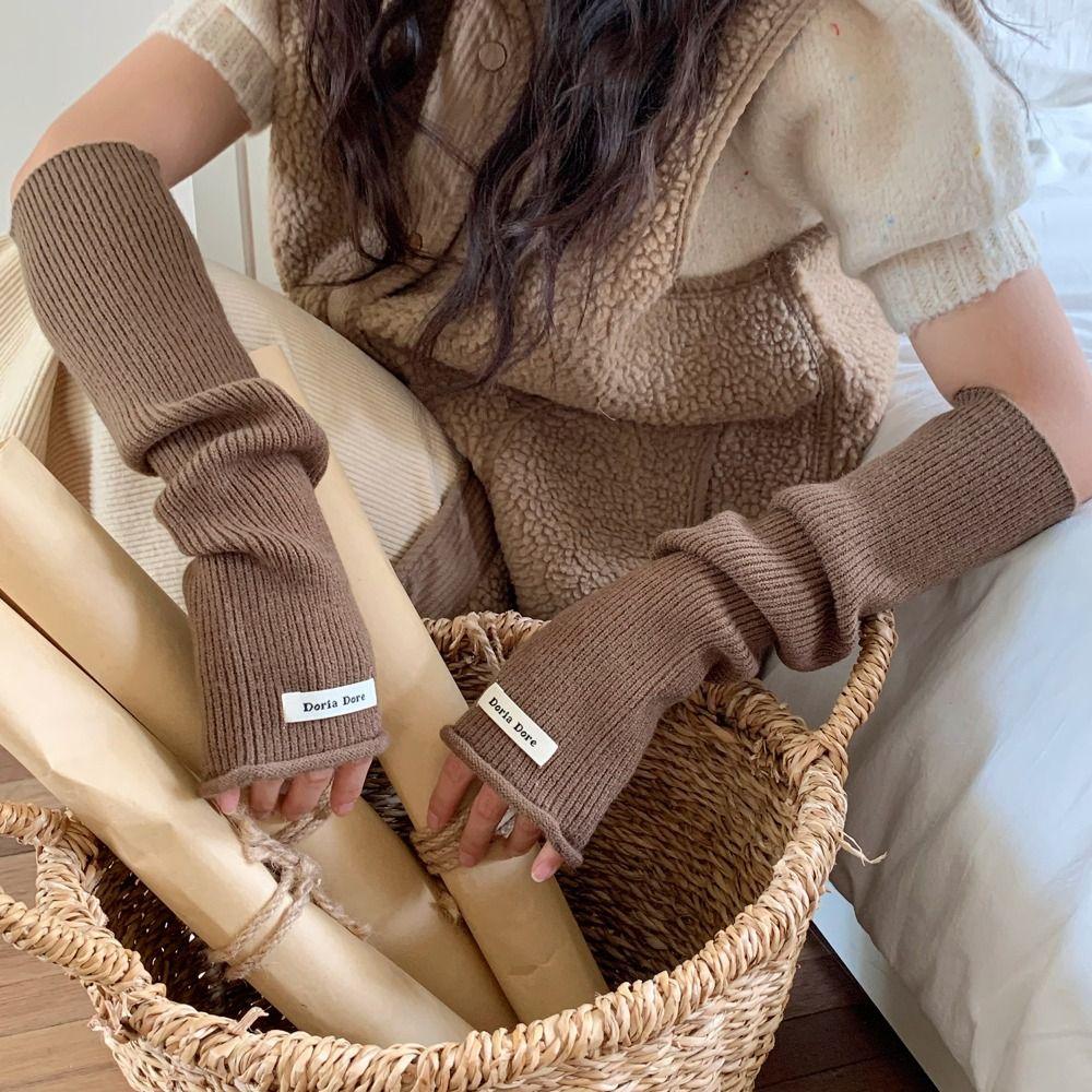 Solid Color Woolen Arm Gloves Korean Style Warm Arm Covers Breathable Knitted Warm Sleeves Spring style13
Solid Color Woolen Arm Gloves Korean Style Warm Arm Covers Breathable Knitted Warm Sleeves Spring style13