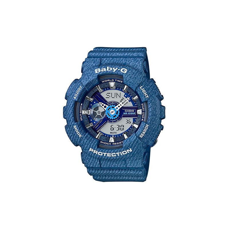 Casio BABY-G Retro Denim Waterproof Sport Quartz Resin Strap Japanese and Korean Watch Women s Watch Blue Dial BA-110DC-2A2 синий
Casio BABY-G Retro Denim Waterproof Sport Quartz Resin Strap Japanese and Korean Watch Women s Watch Blue Dial BA-110DC-2A2 синий