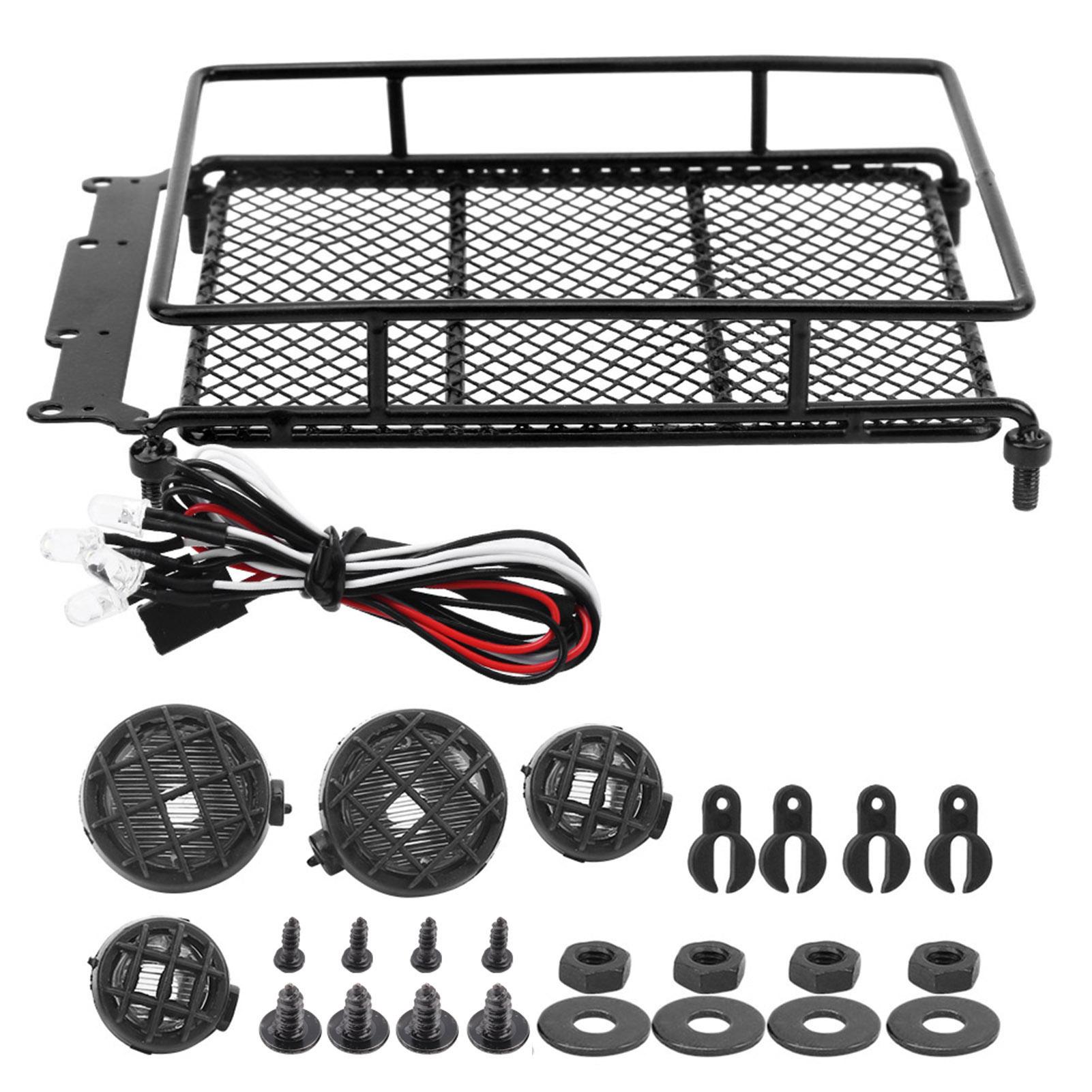 Металевий багажник на дах, багажник з LED-підсвічуванням, підходить для MN 112 RC Crawler MN90 MN90KSilver
Металевий багажник на дах, багажник з LED-підсвічуванням, підходить для MN 112 RC Crawler MN90 MN90KSilver