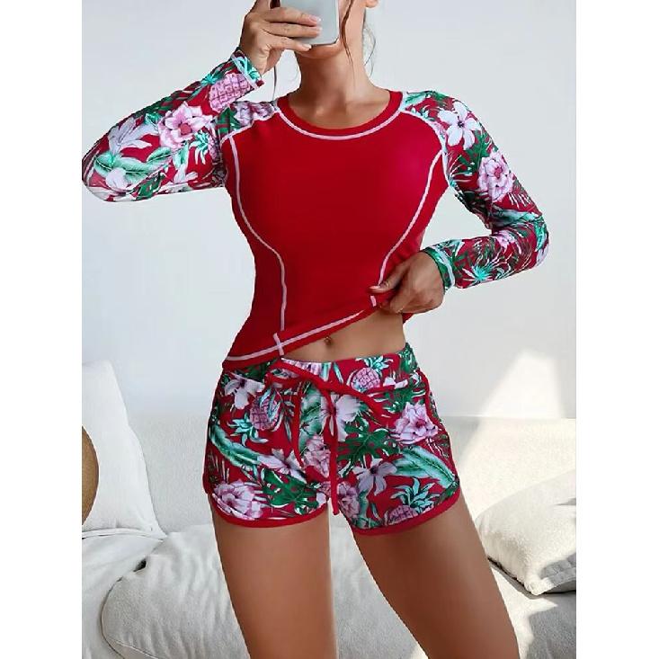 2026New long-sleeve sun-protective European and American diving and surfing wetsuit with digital print and split-leg design XL червоний
2026New long-sleeve sun-protective European and American diving and surfing wetsuit with digital print and split-leg design XL червоний