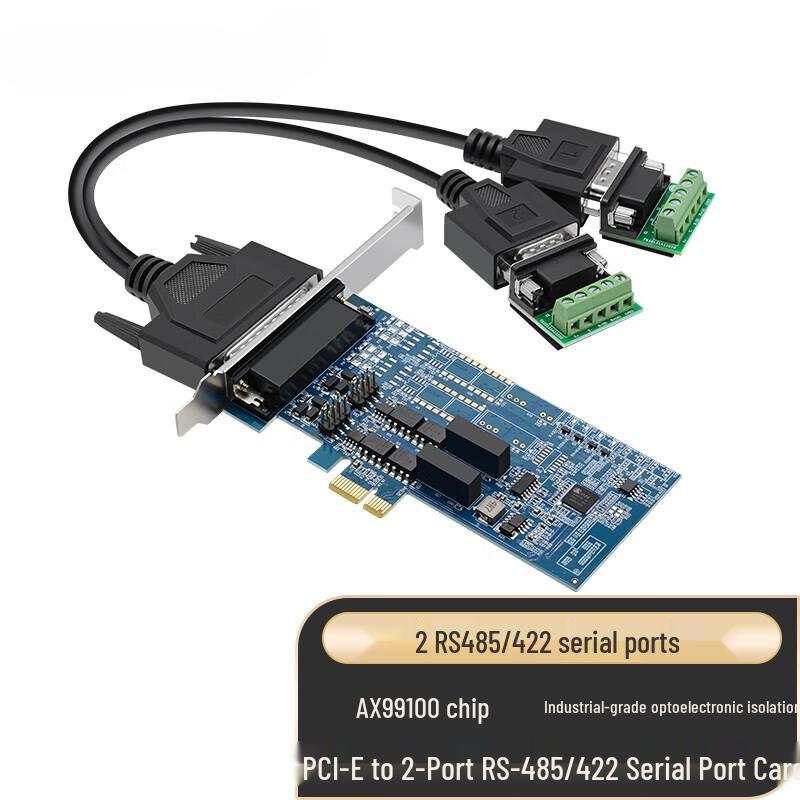Industrial PCIe to Dual RS485/422 Serial Card
Industrial PCIe to Dual RS485/422 Serial Card