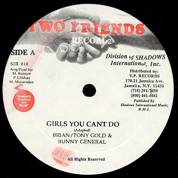 12-дюймовая пластинка BRIAN TONY GOLD BUNNY GENERAL Girls You Cant Do SIR014 TWO FRIENDS REC Ямайка Регги Ска Даб Б/у
12-дюймовая пластинка BRIAN TONY GOLD BUNNY GENERAL Girls You Cant Do SIR014 TWO FRIENDS REC Ямайка Регги Ска Даб Б/у